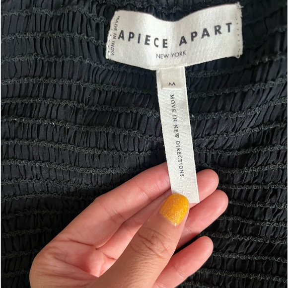 A Piece Apart New York Black chiffon long Sleeve Medium - Picture 2 of 5